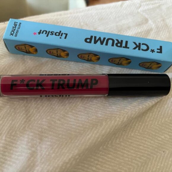 F*CK TRUMP Lipslut Matte Liquid Lipstick Fake News New! - Picture 2 of 6